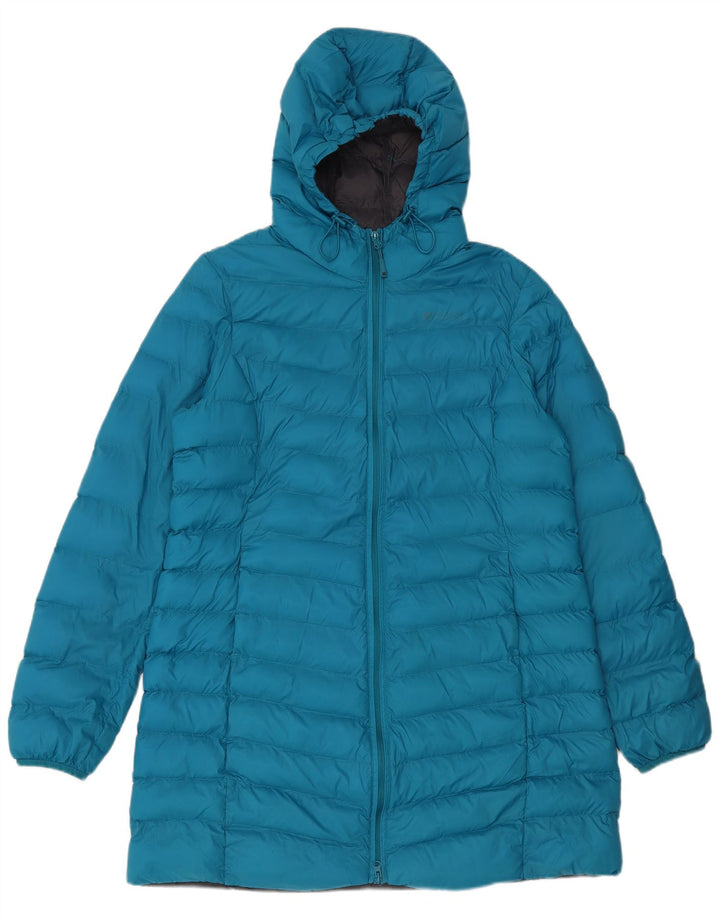 Mountain Warehouse Womens Longline Padded Coat UK 16 Large  Blue Nylon