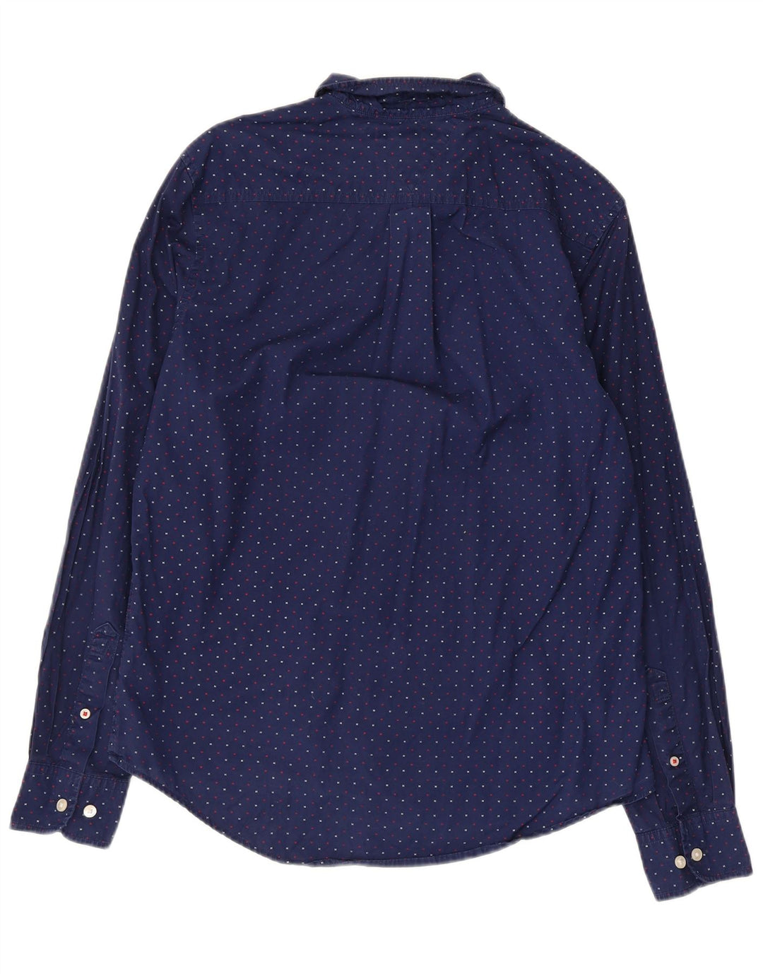 Tommy Hilfiger Mens Graphic Shirt Small Navy Blue Cotton