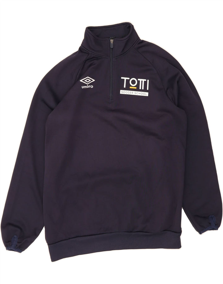UMBRO Mens Graphic Full Tracksuit Medium  Navy Blue Polyester Vintage Umbro and Second-Hand Umbro from Messina Hembry 