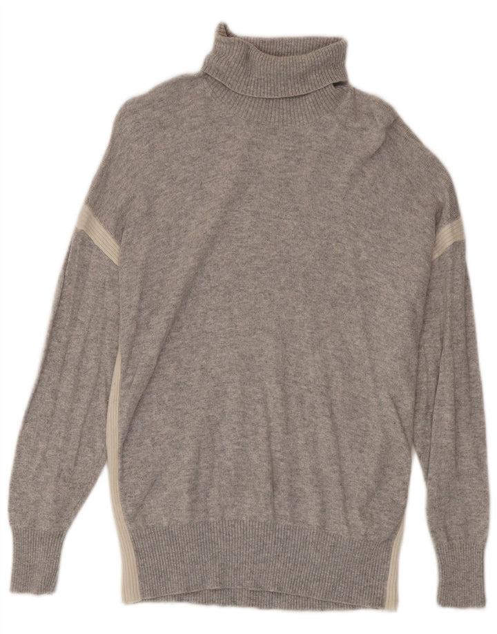 Reiss Herre Rullehals sweater Medium Grå Colourblock Uld