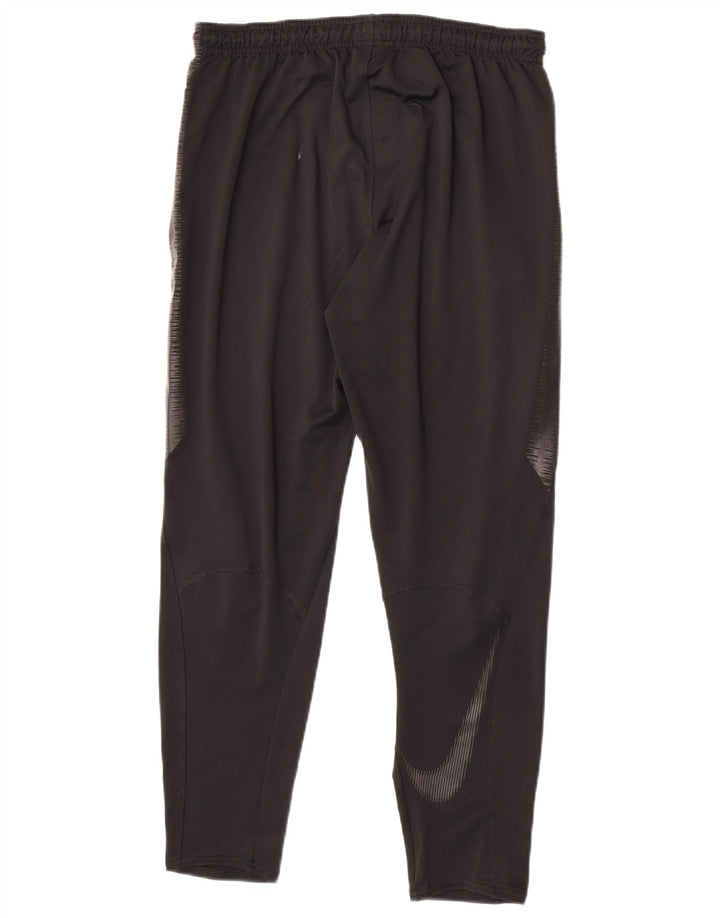 Nike Mens Dri Fit Tracksuit Trousers Medium  Black Colourblock Polyester
