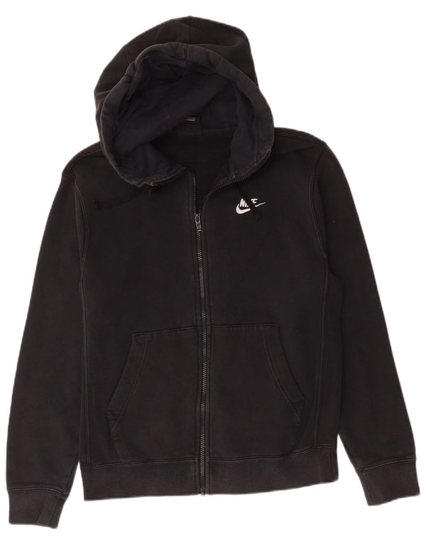 Nike Pull à capuche zippé pour homme Petit coton noir