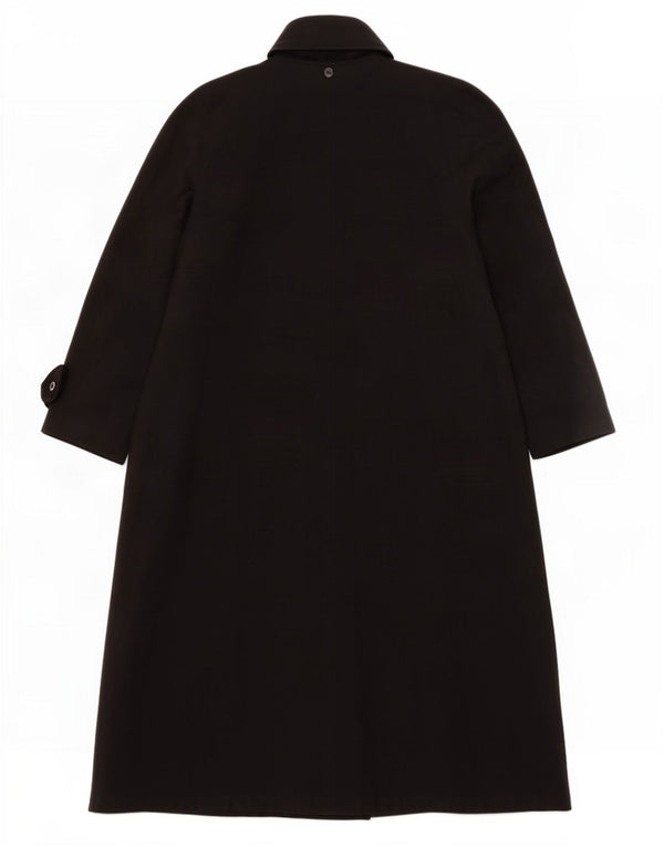 Sobretudo feminino Liz Claiborne UK 8 pequeno poliéster preto