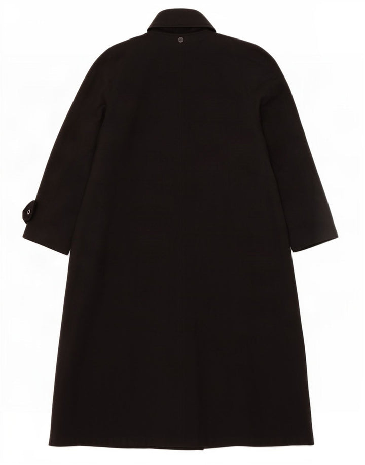 Sobretudo feminino Liz Claiborne UK 8 pequeno poliéster preto