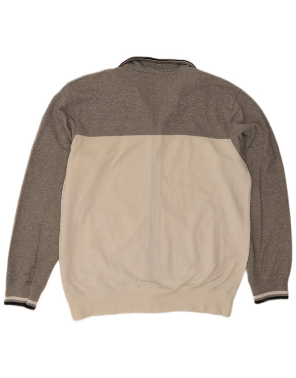 Giacca da tuta da uomo Champion XL in cotone color block grigio