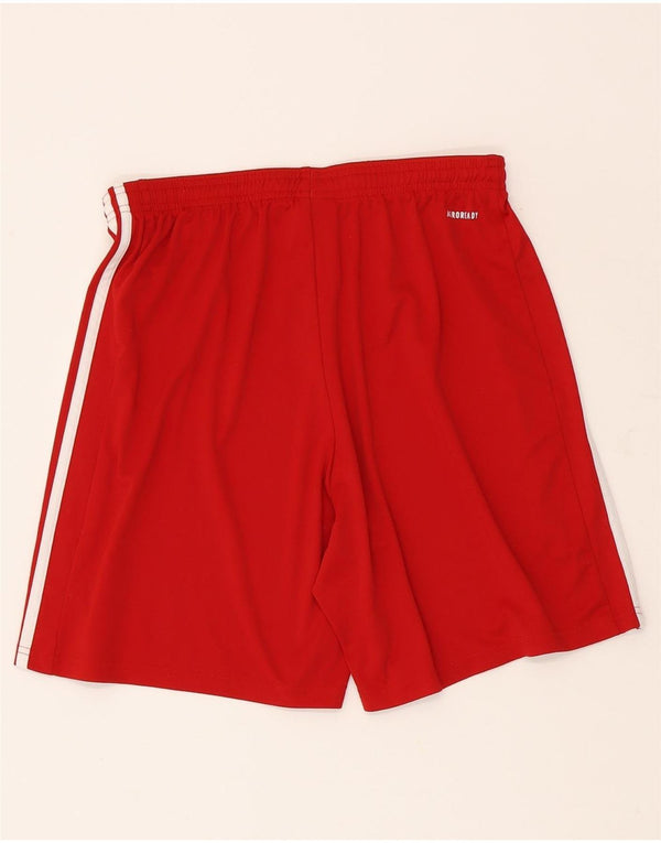 Adidas Mens Aeroready Sport Shorts Large Red Polyester