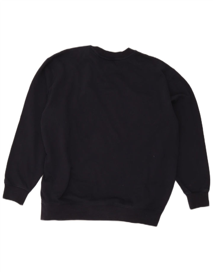 Gant grafisk sweatshirt til mænd Medium marineblå bomuld