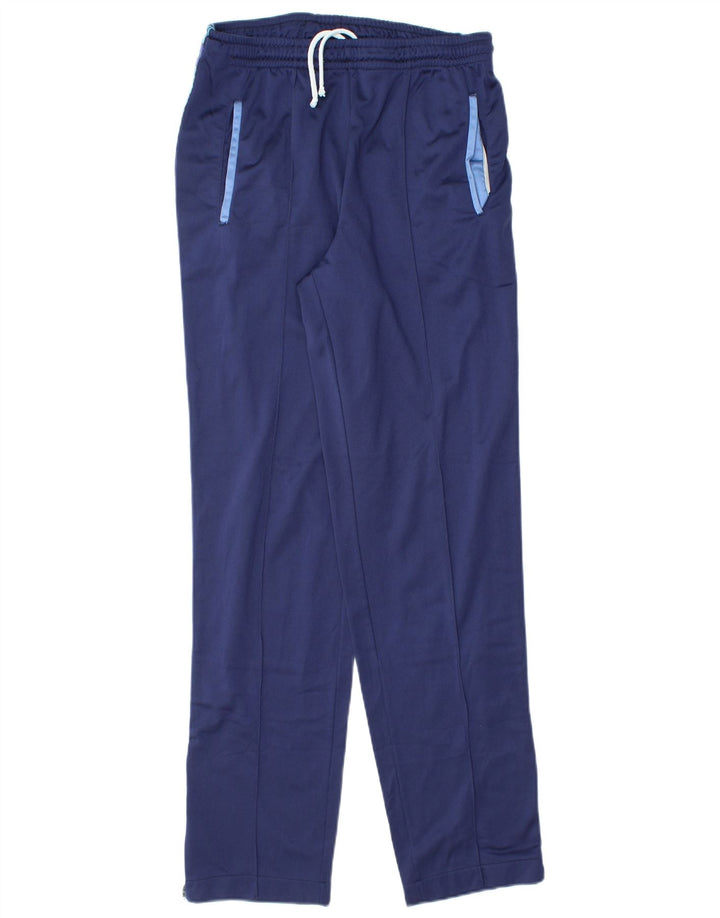 Asics Mens Graphic Tracksuit Trousers Medium  Navy Blue Polyamide