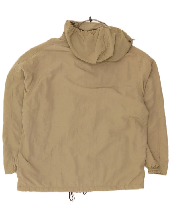 Diadora Herren Loose Fit Kapuzen-Regenjacke UK 36 Small Khaki Sports