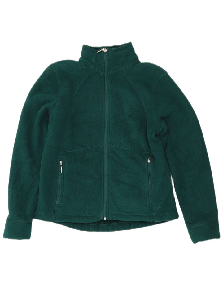 Marks & Spencer Γυναικείο Fleece Jacket UK 12 Medium Green Polyester