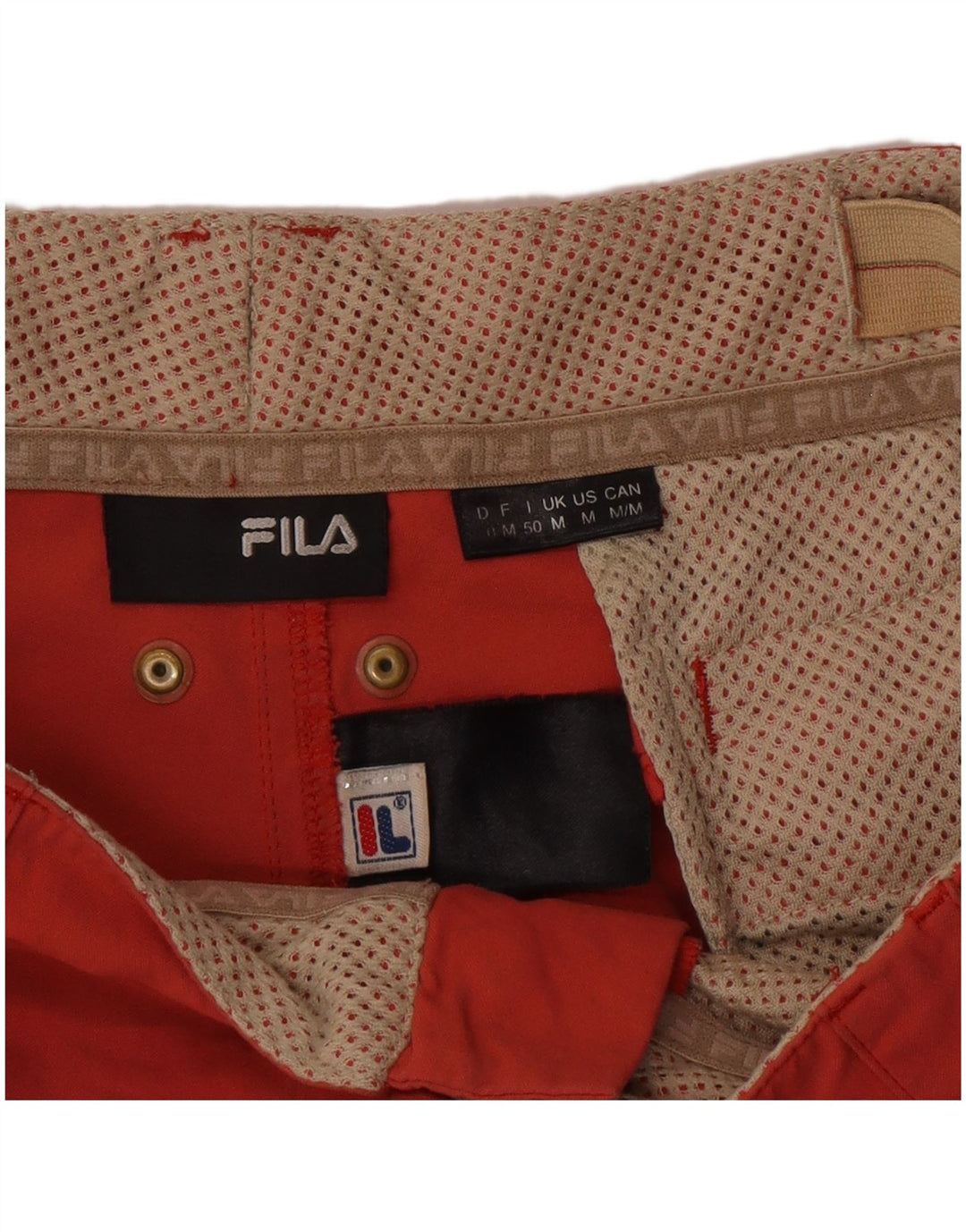 Fila Herre Cargo Shorts Medium W32 Rød