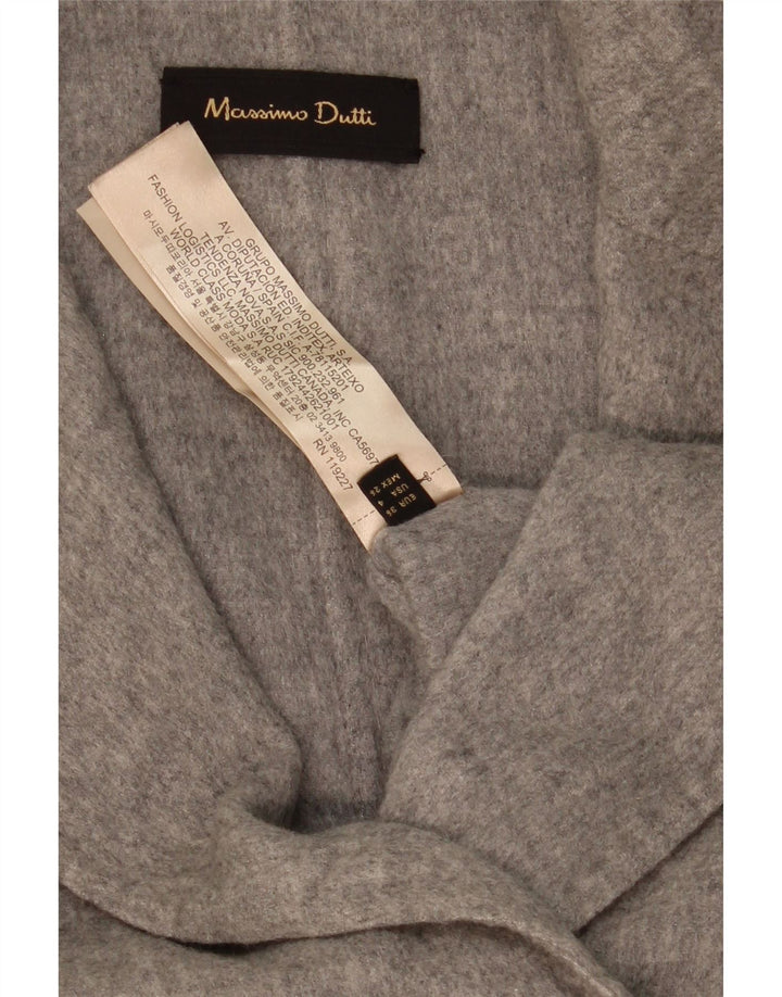 Massimo Dutti Womens Double Breasted Oversized Blazer Jacket EU 36 XS Grey