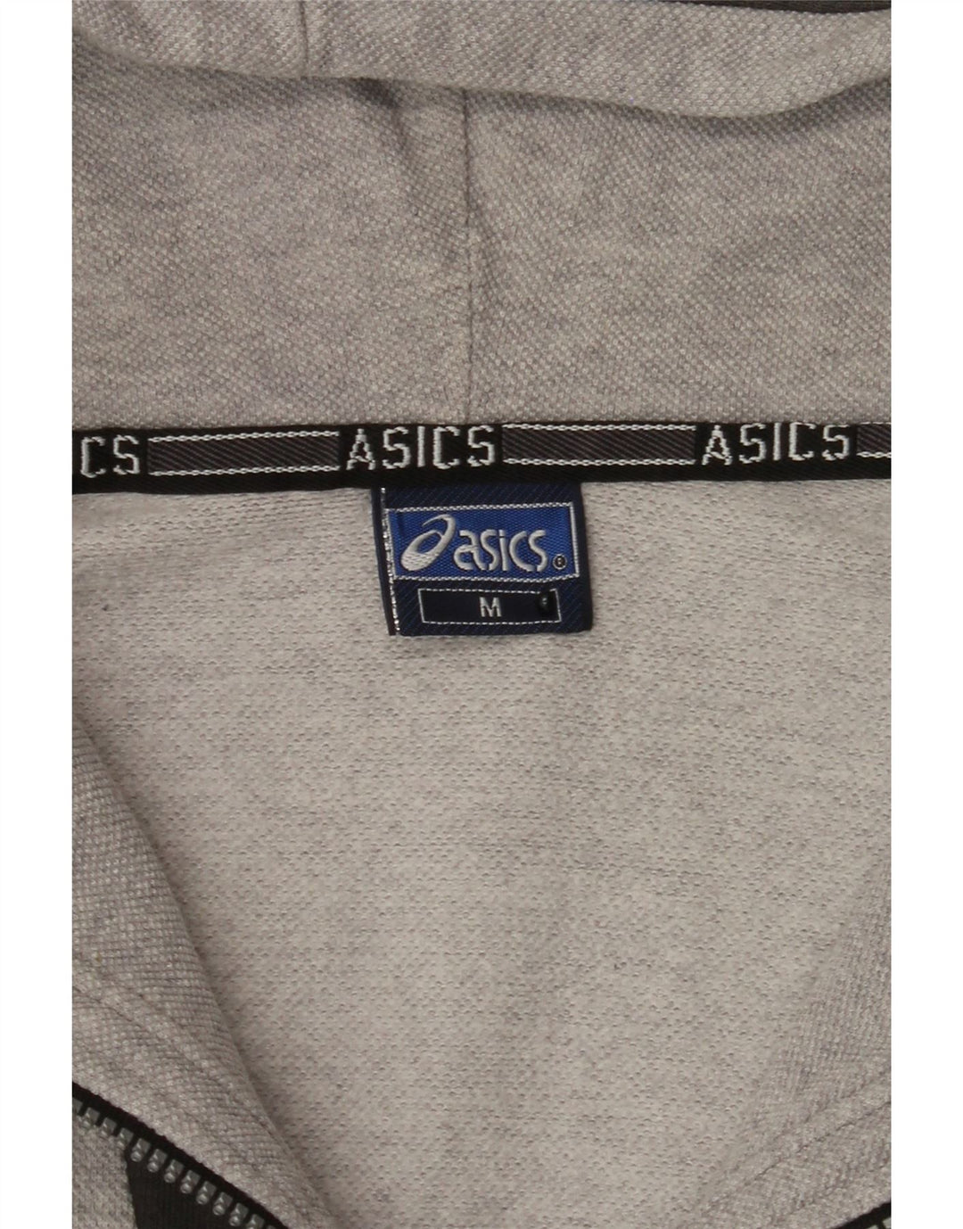 Mens Zip Hoodie Sweater Medium Vintage Asics and Second-Hand Asics from Messina Hembry 