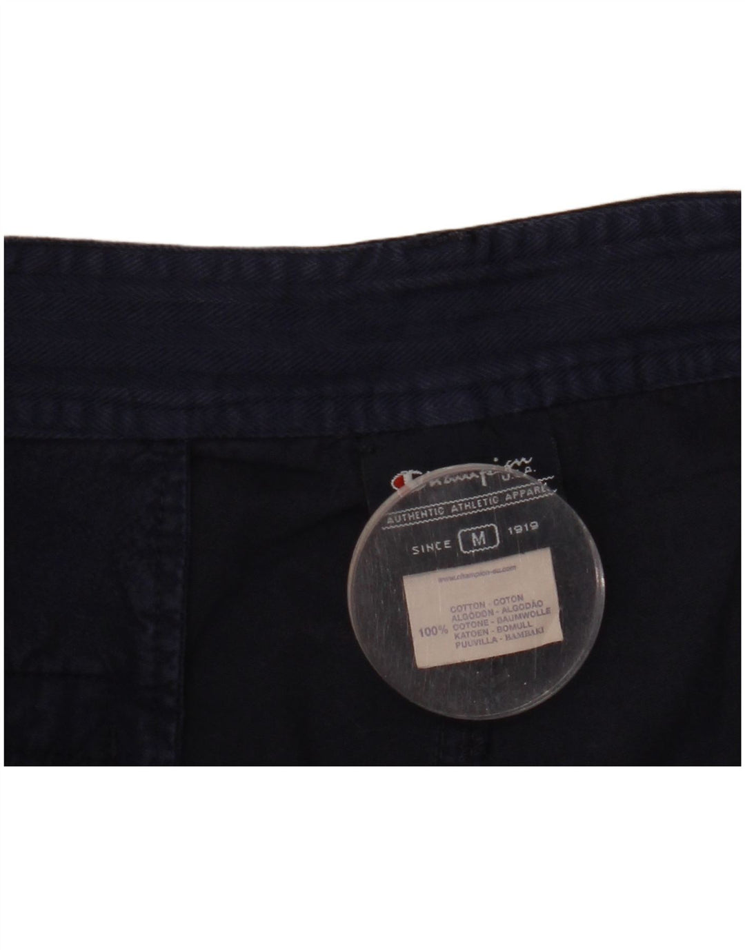 Champion Mens Chino Shorts Medium W32  Navy Blue Cotton