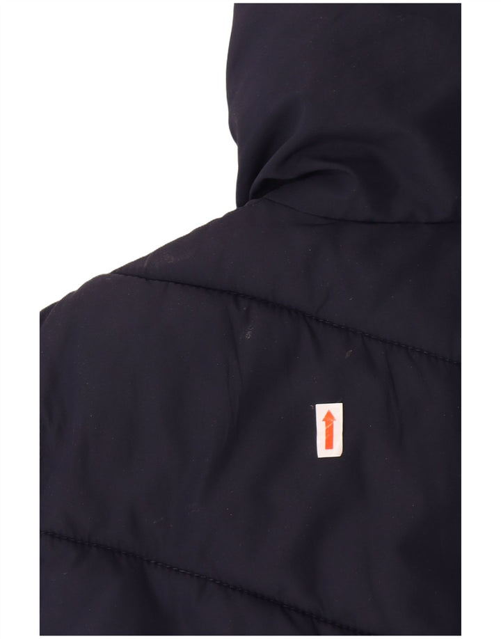 JOULES Womens Padded Gilet UK 14 Medium Navy Blue Polyester