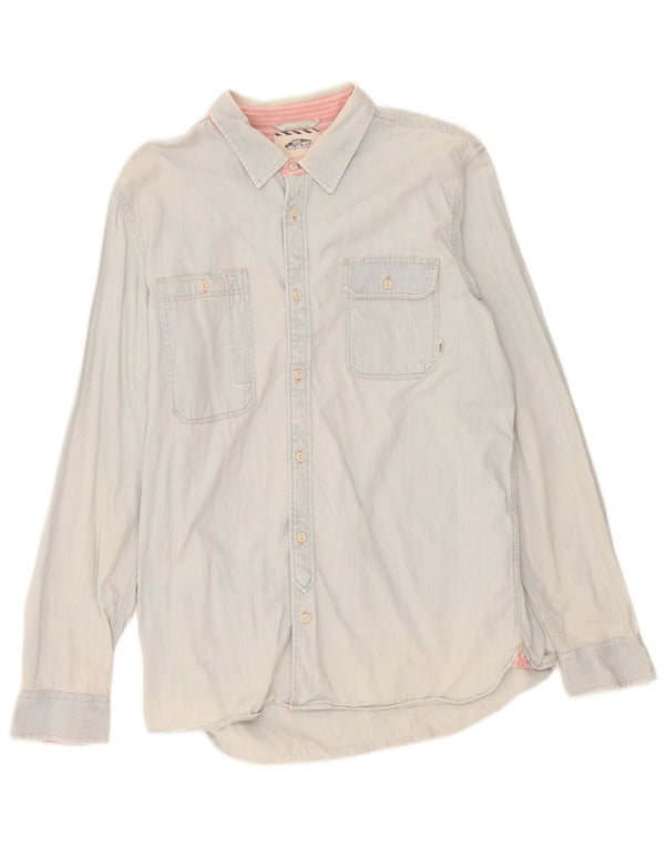 Vans Chemise en jean pour homme Large Bleu Coton