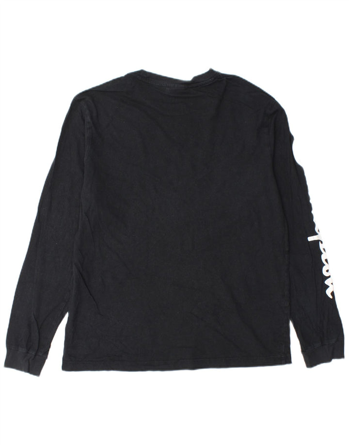 Champion Herren Graphic Top Langarm Medium Schwarz