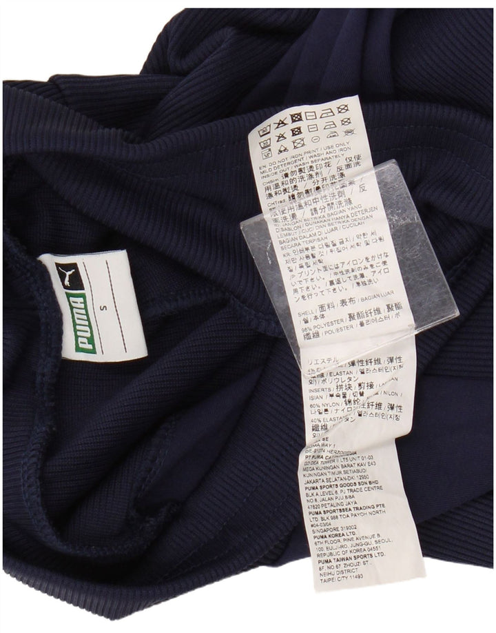 Legginsy damskie Puma UK 10, małe, granatowe, z poliestru w blokach kolorów