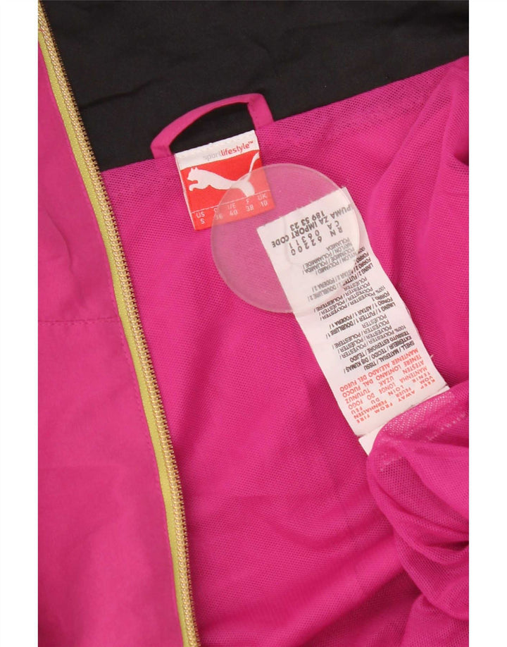 Puma træningsdragt topjakke til kvinder UK 10 Small Pink Polyester