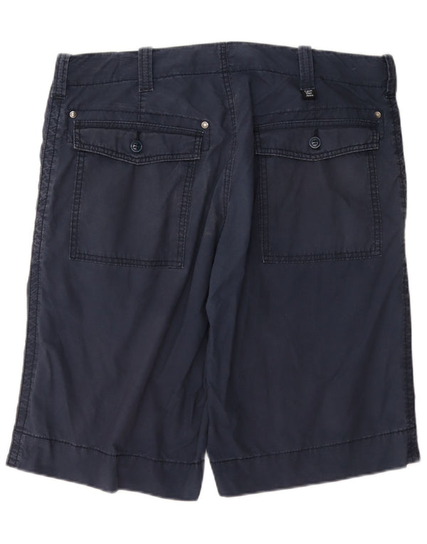 Calvin Klein Mens Chino Shorts W32 Medium Navy Blue Cotton