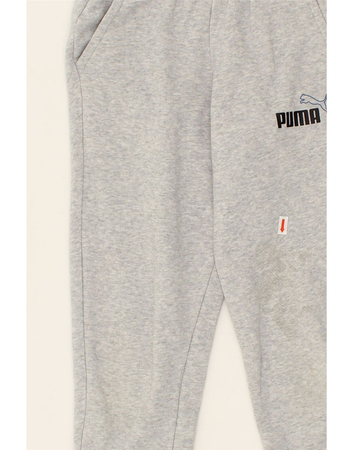 PUMA Boys Tracksuit Trousers Joggers 7-8 Years  Grey Vintage Puma and Second-Hand Puma from Messina Hembry 