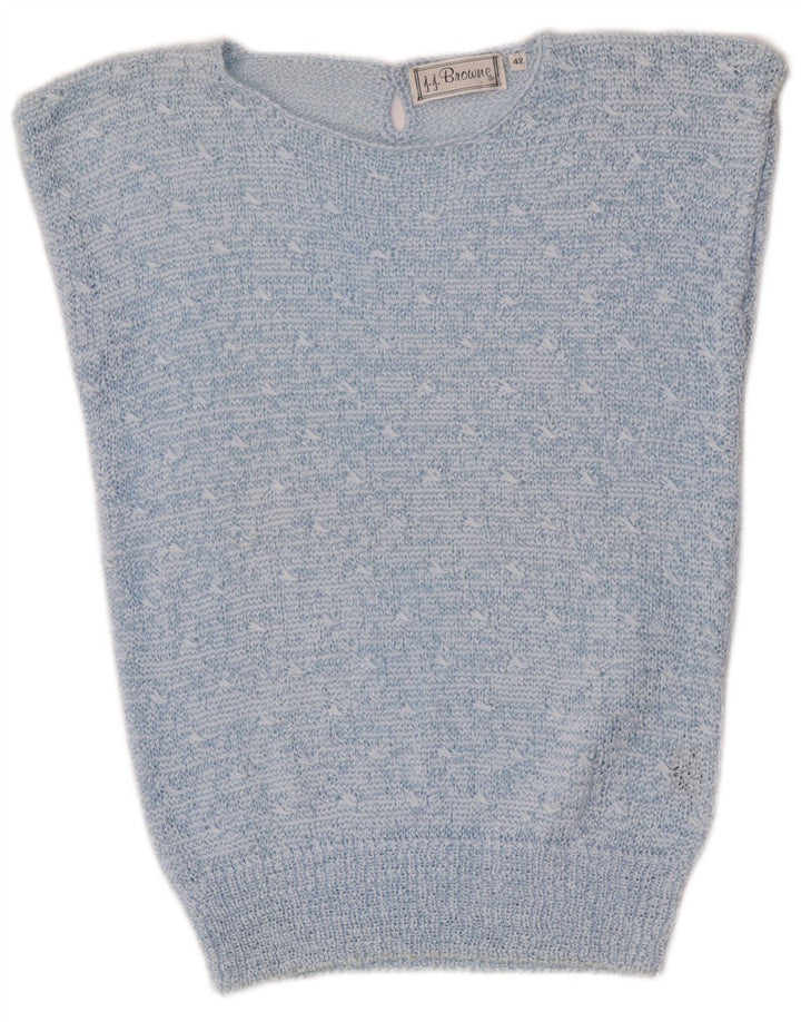 J.J. Browne Damen-Tanktop, EU 42, groß, blau geflecktes Polyester