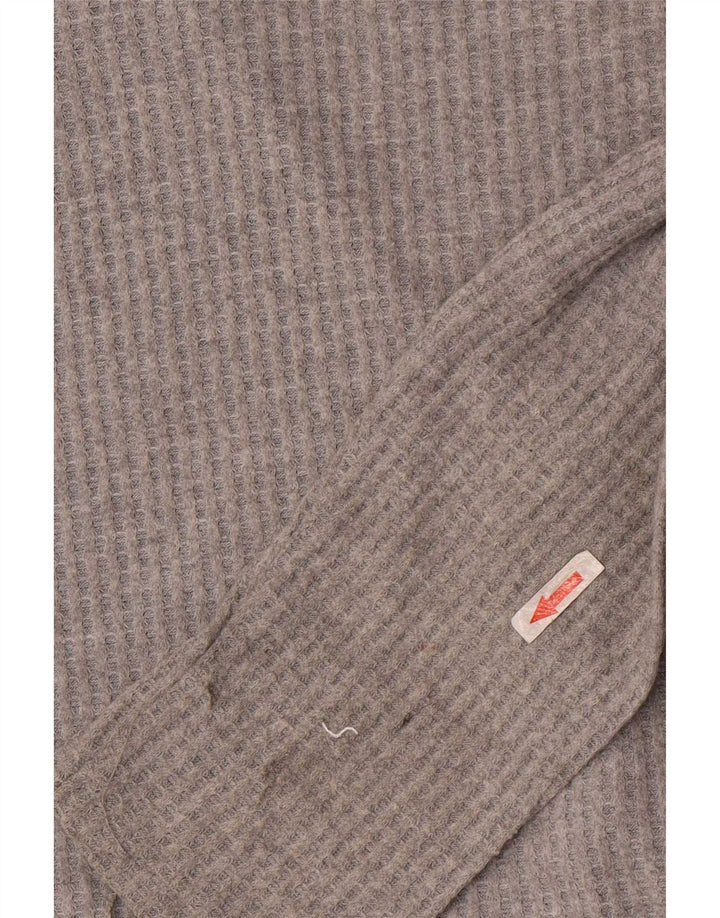 Zara Top Corto Niña 9-10 Años Gris