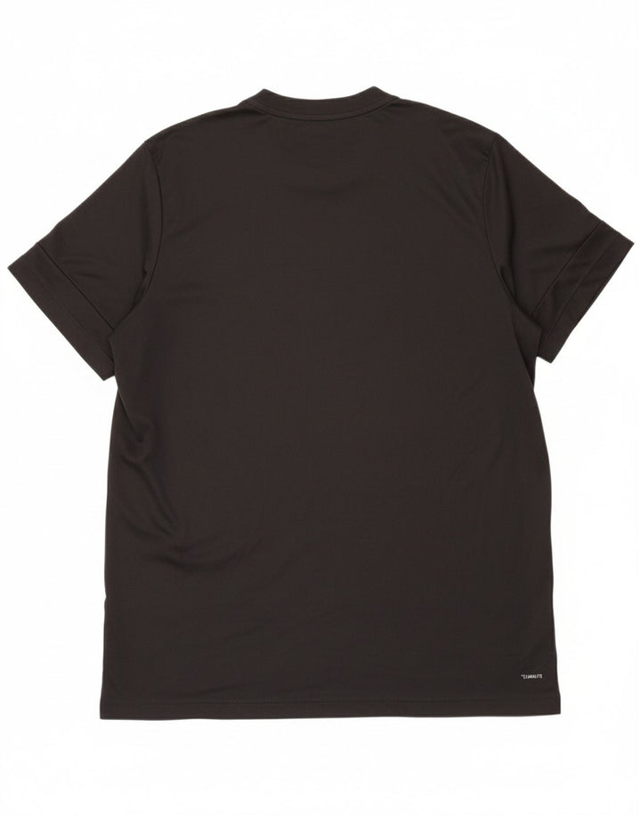 ADIDAS Mens Climalite Graphic T-Shirt Top XL Black Polyester