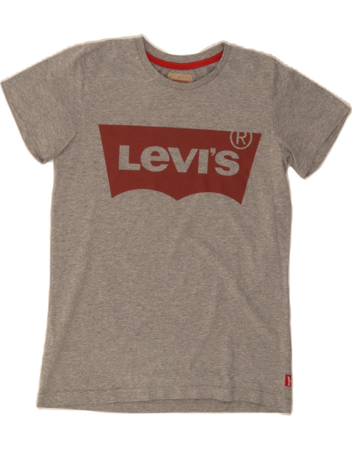 LEVI'S Boys Graphic T-Shirt Top 13-14 Years Grey Vintage Levi's and Second-Hand Levi's from Messina Hembry 