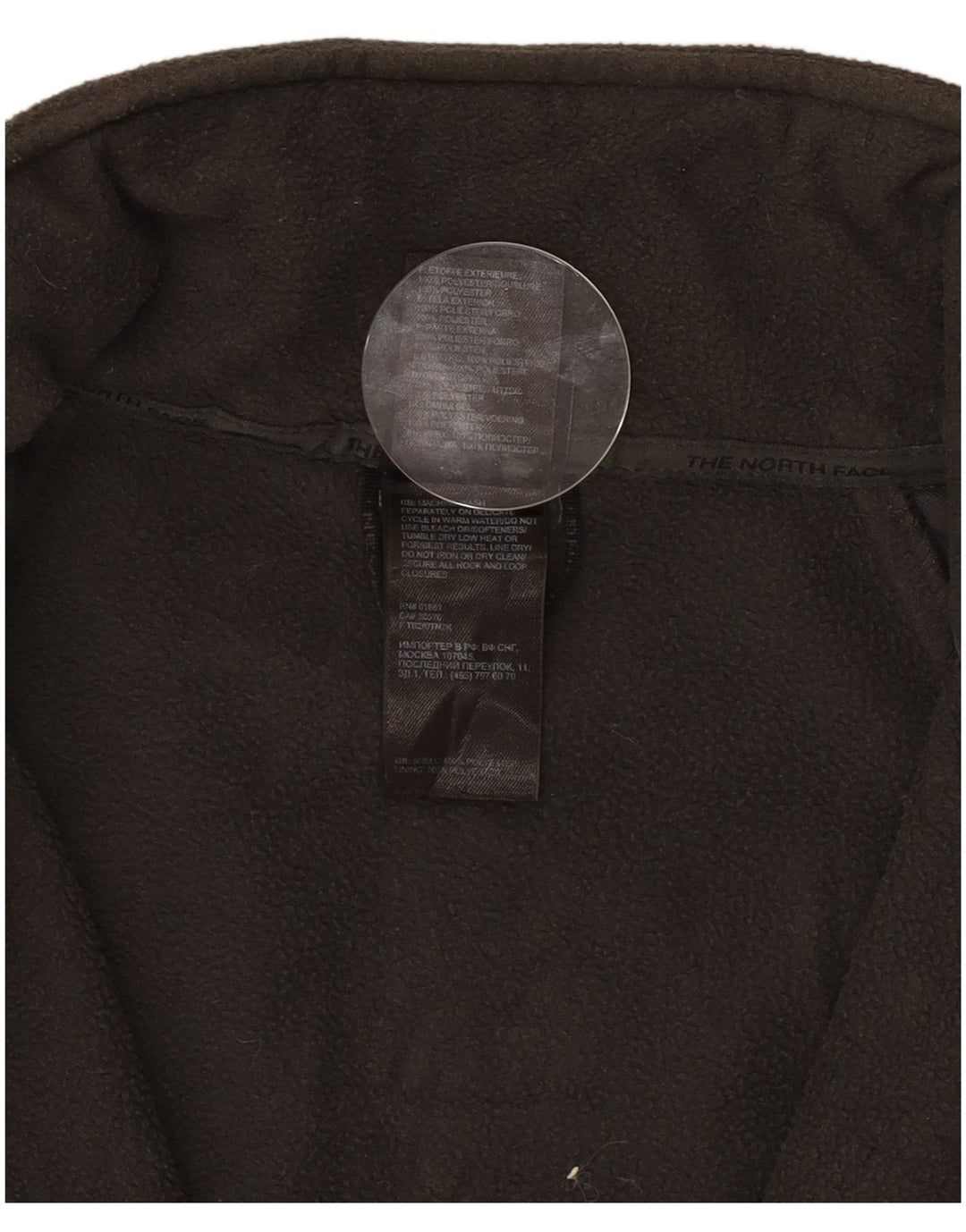 The North Face Mens Fleece Jacket UK 36 Small Grey Polyester