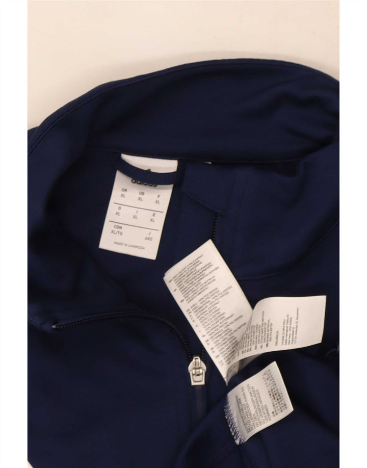 Adidas Herren Climalite Trainingsanzug Top Jacke XL Marineblau Polyester