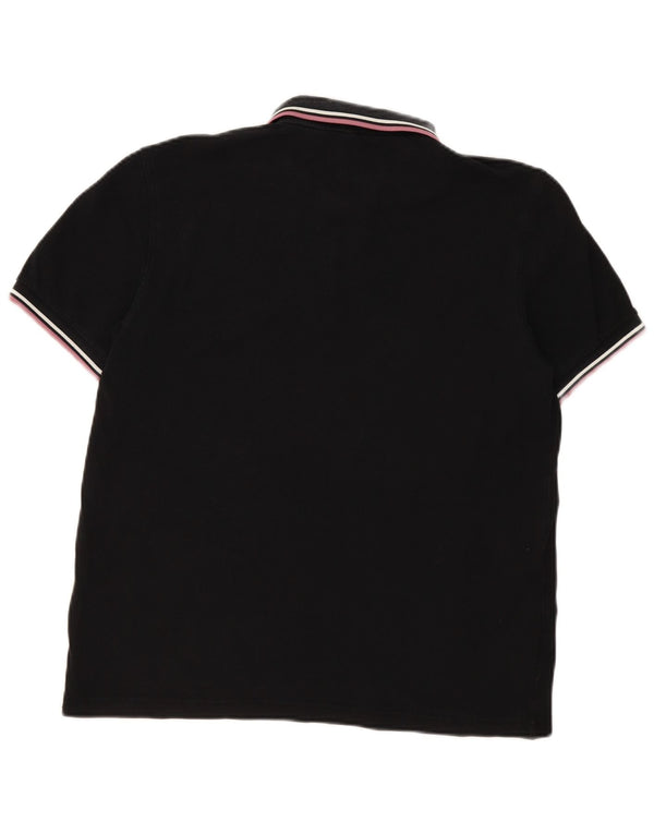 Fred Perry Mens Polo Shirt Medium Black Cotton