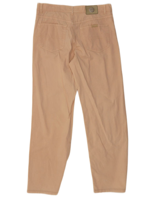 Trussardi Mens Straight Casual Trousers W34 L29 Beige Cotton