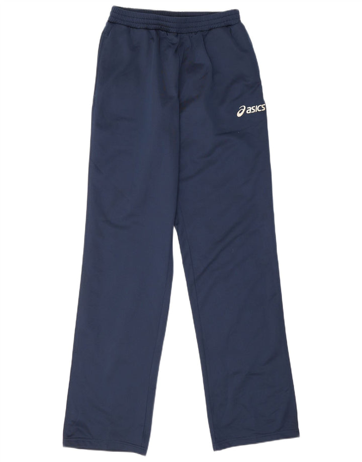 Asics Mens Tracksuit Trousers Medium  Navy Blue Polyester
