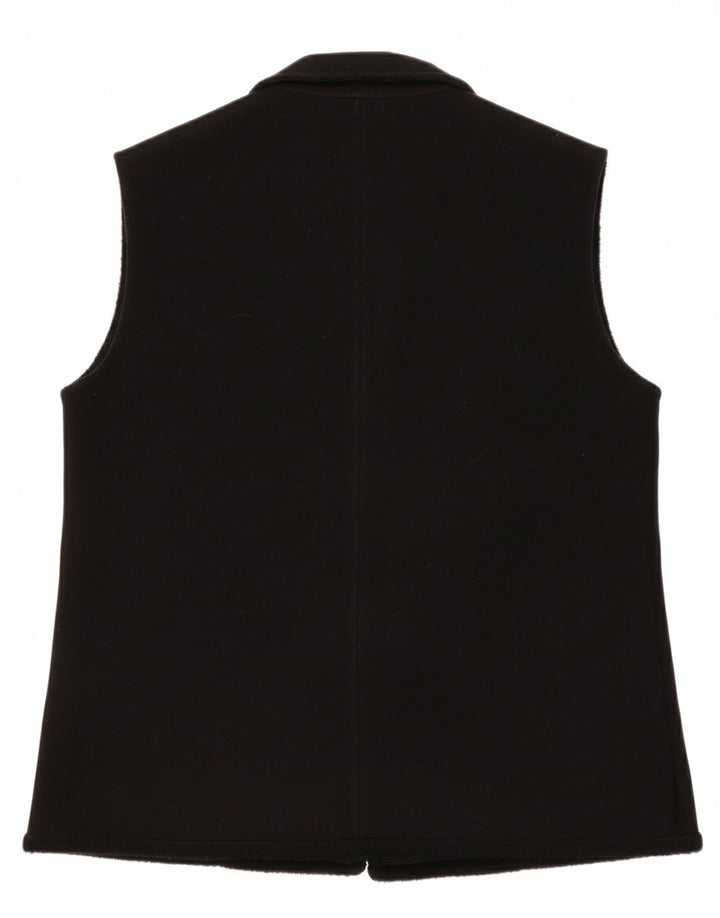 TRAFFIC Womens Fleece Gilet UK 14 Large Black Polyester