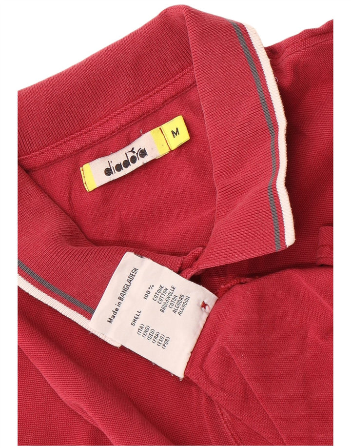 Polo DIADORA Uomo Rigata Media Bordeaux in Cotone