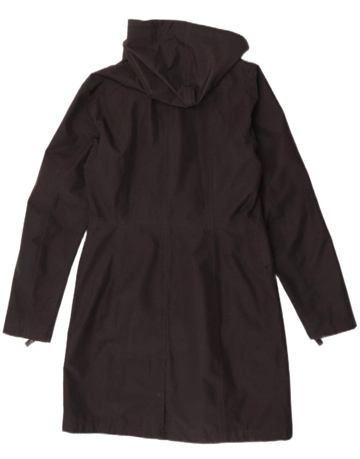 The North Face Womens Hooded Raincoat UK 14 Medium Black Polyester