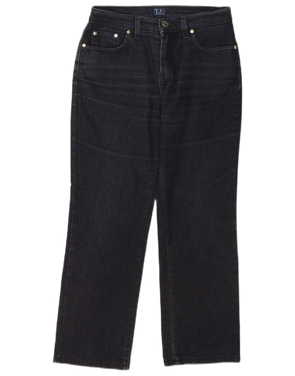 Trussardi Damen Crop Straight Jeans W27 L26 Marineblaue Baumwolle