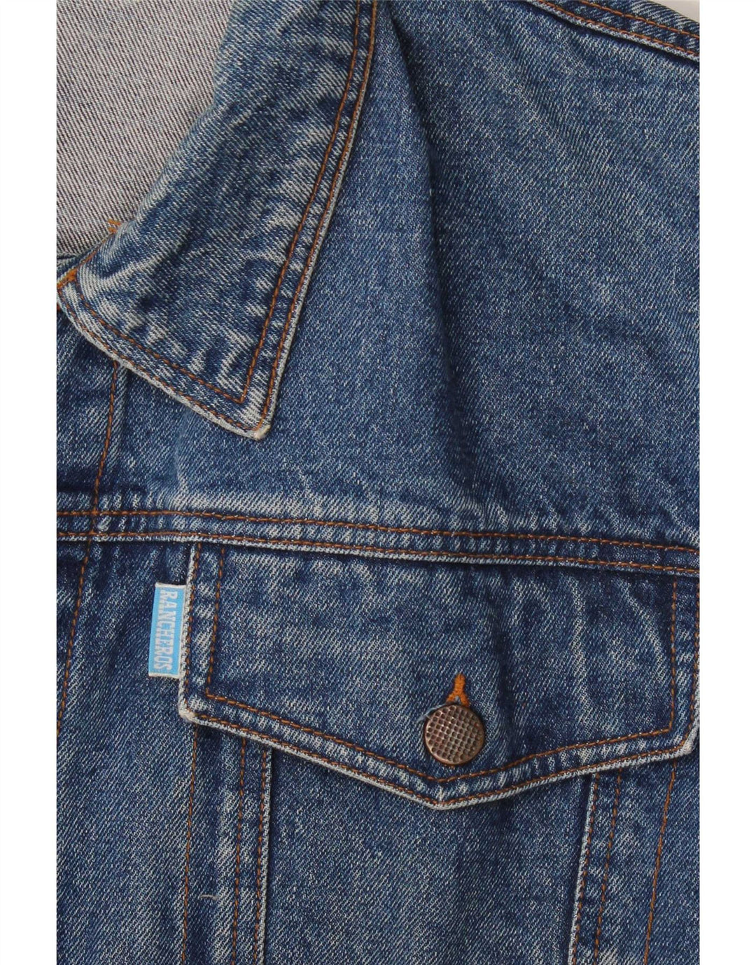 Rancheros Mens Denim Jacket UK 40 Large Blue