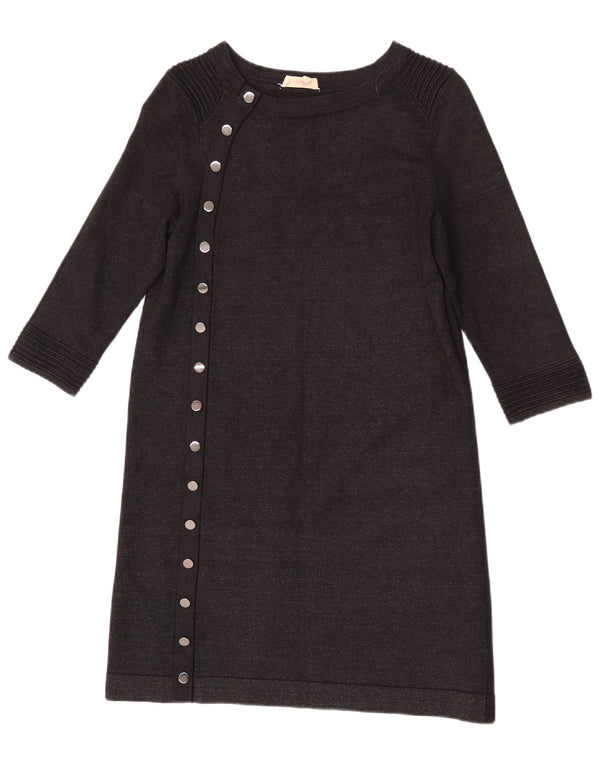 Phase Eight Robe pull à manches 3/4 pour femme UK 10 Small Noir Viscose