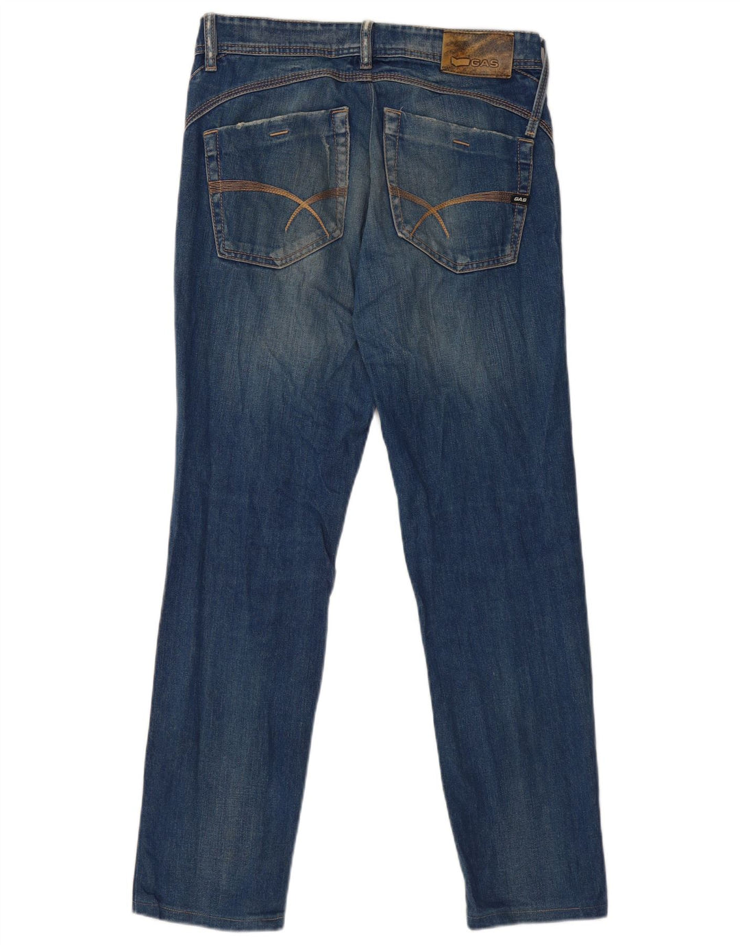 GAS Womens Slim Jeans W32 L29 Blue Cotton