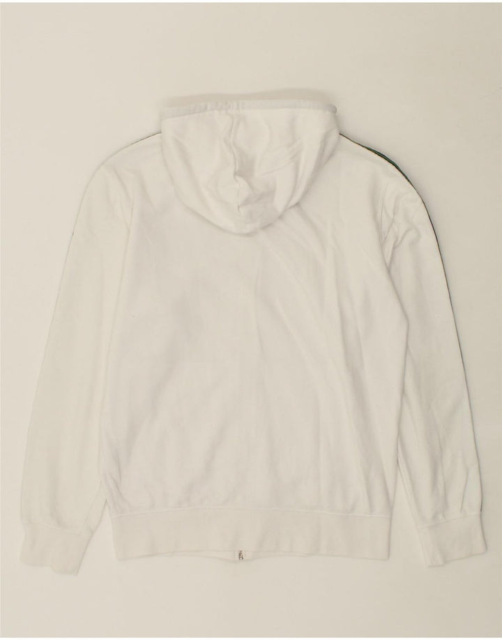 CHAMPION Mens Graphic Zip Hoodie Sweater Small White Vintage Champion and Second-Hand Champion from Messina Hembry 