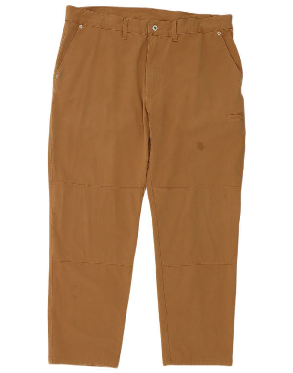 The North Face Mens Straight Cargo Trousers W38 L27 Beige Cotton
