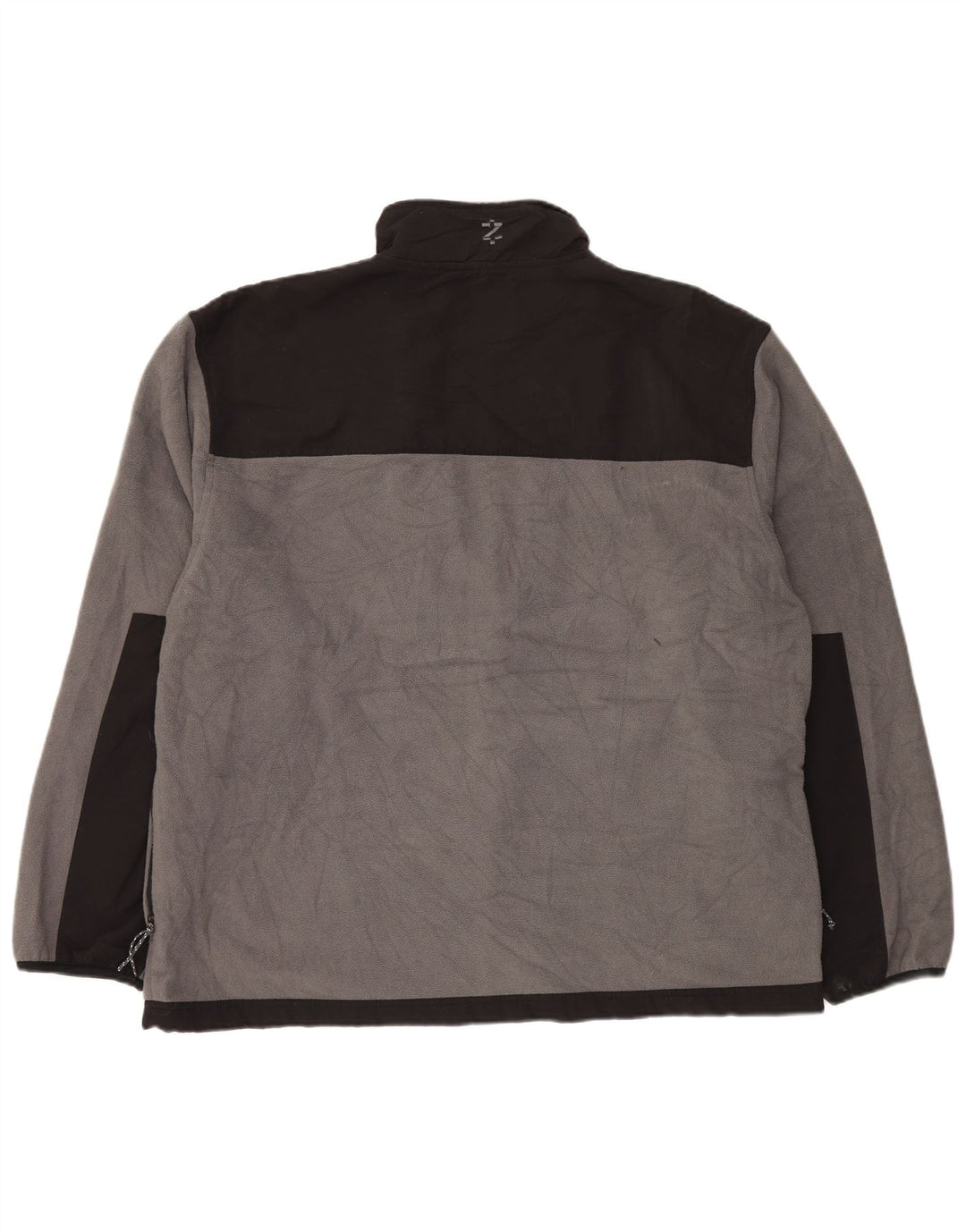 IZOD Mens Fleece Jacket UK 44 2XL Grey Colourblock Polyester