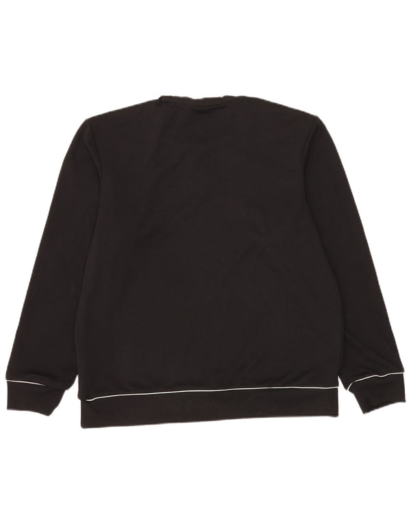 Adidas Mens Climawarm Sweatshirt Jumper UK 42/44 Large Black Polyester