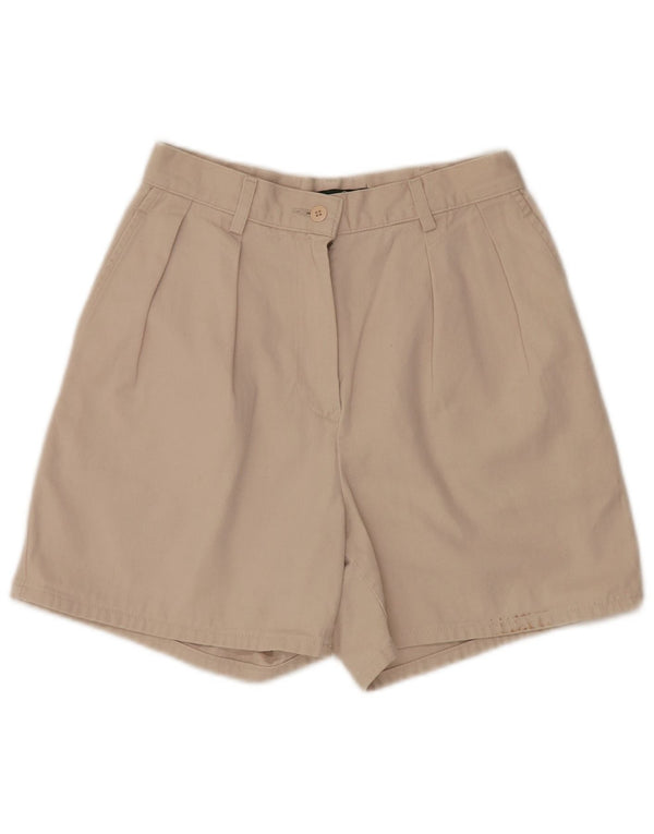 J. Crew Womens High Waist Pegged Casual Shorts US 6 Medium W25 Beige Cotton