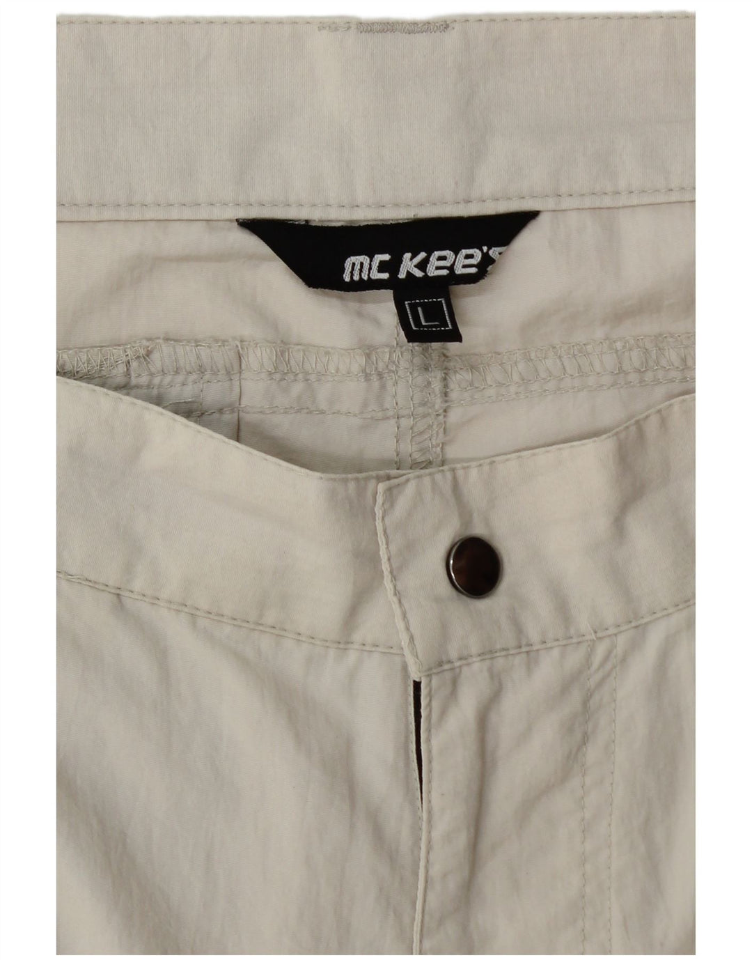 MC Kee's Herre Cargo Shorts Large W34 Grå Nylon