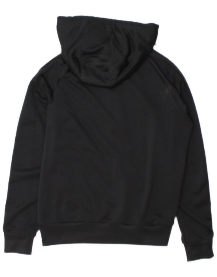 Adidas Womens Tracksuit Top Jacket UK 16 Large Black Colourblock Polyester
