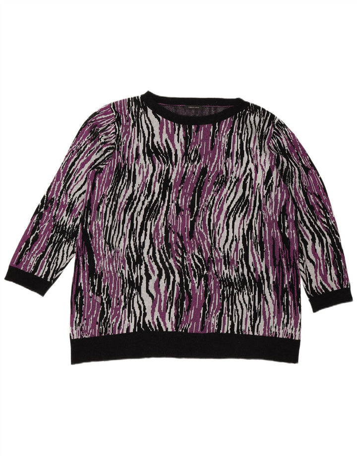 Maglione maglione girocollo da donna Florela Rubino UK 14 medio multicolore