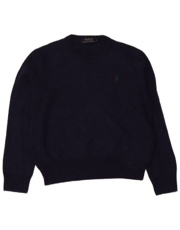 Polo Ralph Lauren Pull ras du cou pour femme UK 14 Large Bleu marine